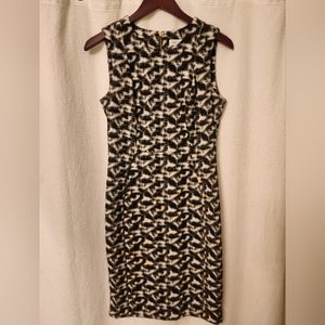 Calvin Klein sleeveless black and white dress Size 8
